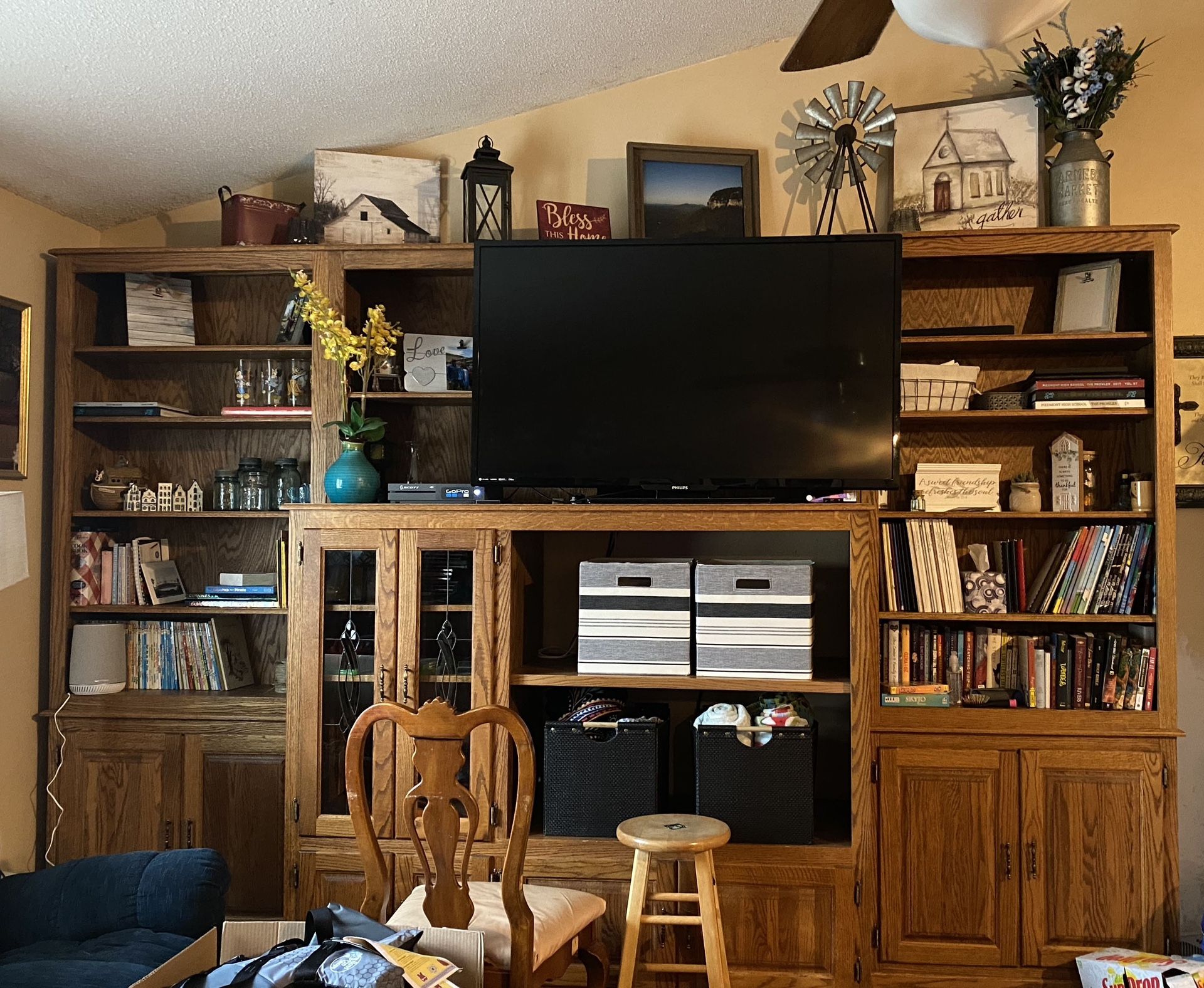 Amish Made Wall Entertainment Center.