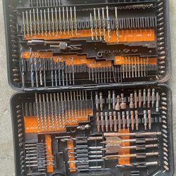 200 piece drillbit set, craftsman claw, wrenches