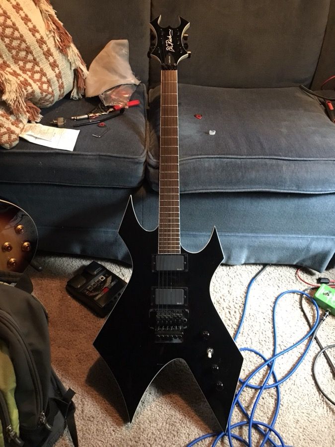 B.C Rich Warlock NJ Series Supreme Model Guitar With Coffin Case