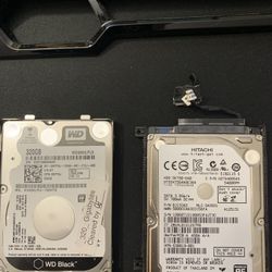 2 Laptop Hard Drives – $50 for Both 	1.	Hitachi 5K750-640  	•	2.5” SATA 	•	5400 RPM  	2.	Western Digital 3200LPLX  	•	320GB 	•	2.5” SATA 	•	7200 RPM  