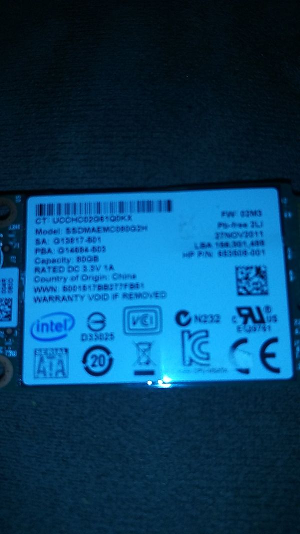 Intel 80gb Msata Ssd Mini Pcie Solid State Drive Ssdmaemc080g2h For Intel 80gb Msata Ssd Mini Pcie Solid State Drive Ssdmaemc080g2h Las Vegas