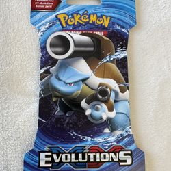 Pokemon XY Evolutions Sleeved Booster Pack Blastoise Sleeve Art