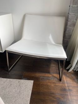 CB2 leather chair