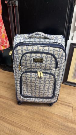 Nautical Anchor Softside Rolling Suitcase / Luggage