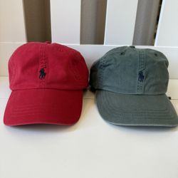 polo ralph lauren caps barely worn like new each $10