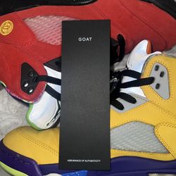 Nike Air Jordan 5 “What The” Size 9.5 Mens