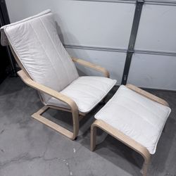 Ikea Poang Arm chair and Foot stool.