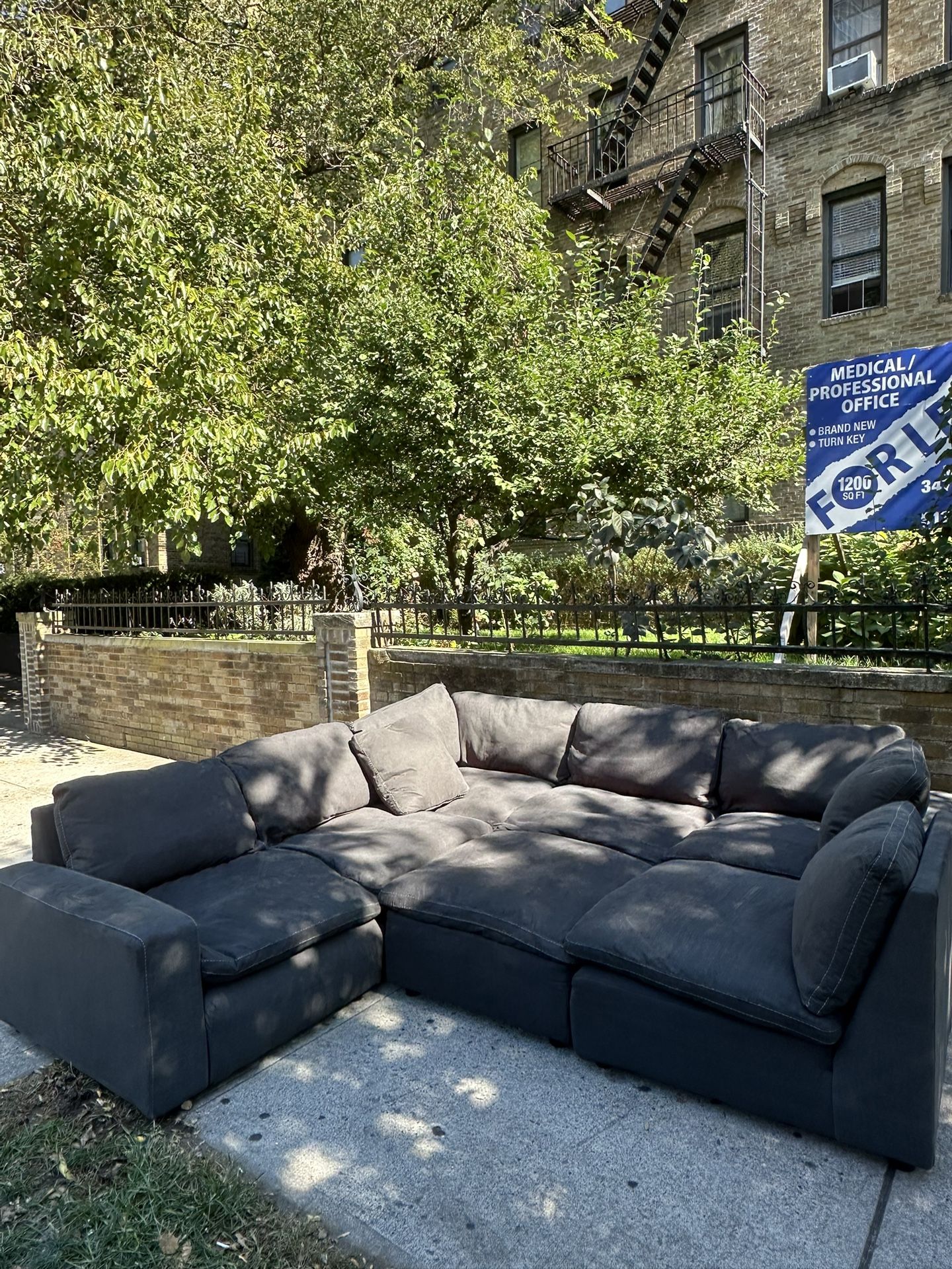 FREE DELIVERY (Grey Cloud Modular Sectional)