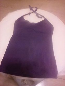 Purple halter top
