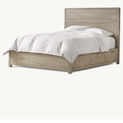 RH Queen bed frame