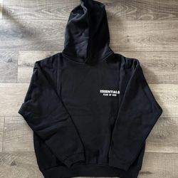 ESSENTIALS Fear of God Hoodie - Black/White - Size L