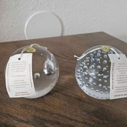 ADAM JABLONSKI SIGNED LEAD CRYSTAL ART glass PAPERWEIGHT