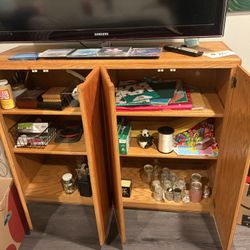 Oak Storage Cabinet