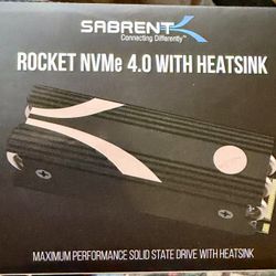 Sabrent Rocket 2TB NVMe Gen4 SSD w/ Heatsink (PCIe 4.0 M.2) NEW/Open Box