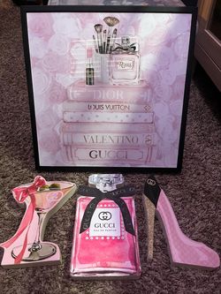 pink designer-inspired home décor