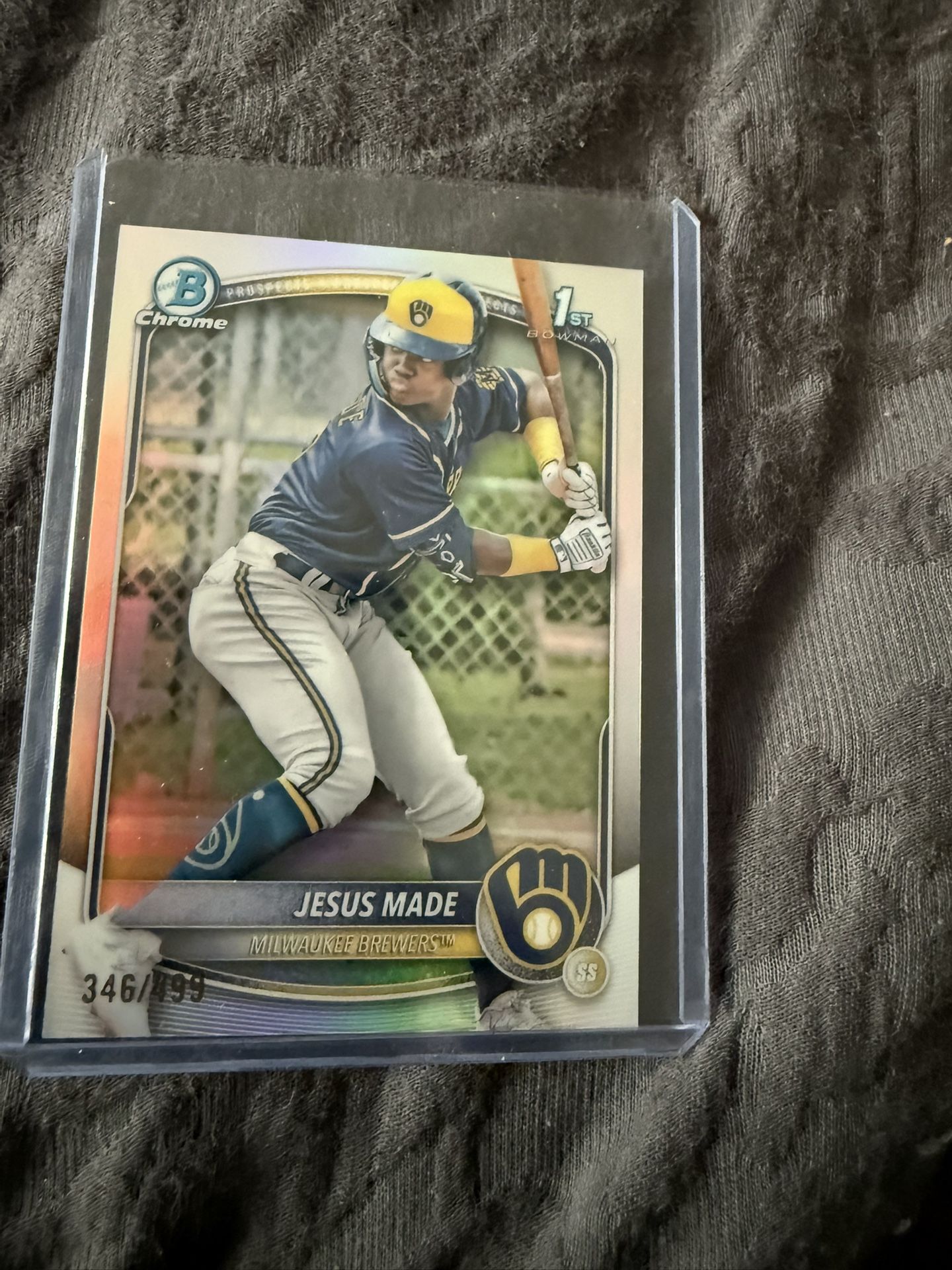 Jesus Made 2025 Bowman #BCP-50 Chrome Prospects - Refractor /499