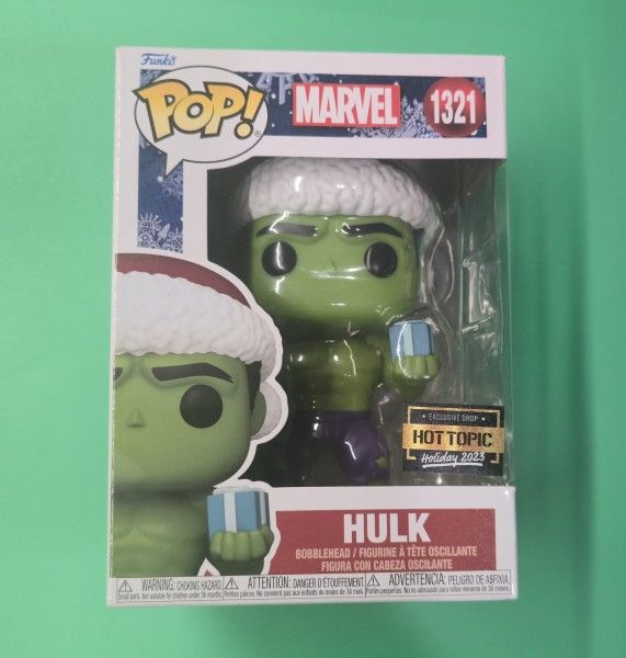 HULK Funko Pop! #1321 - Marvel Holiday 2023 - Hot Topic Exclusive