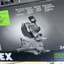New Flex 12” Compound Miter saw w/ 10 ah Stacked Lithium Battery Kit FX7141A-1J