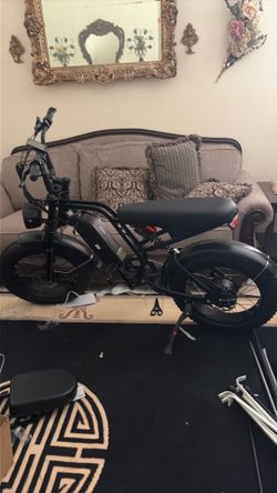 Brand new e-bike goes 35 mph and has 1 year warranty. Comes with charger bike lock smart screen helmet and gos tracking