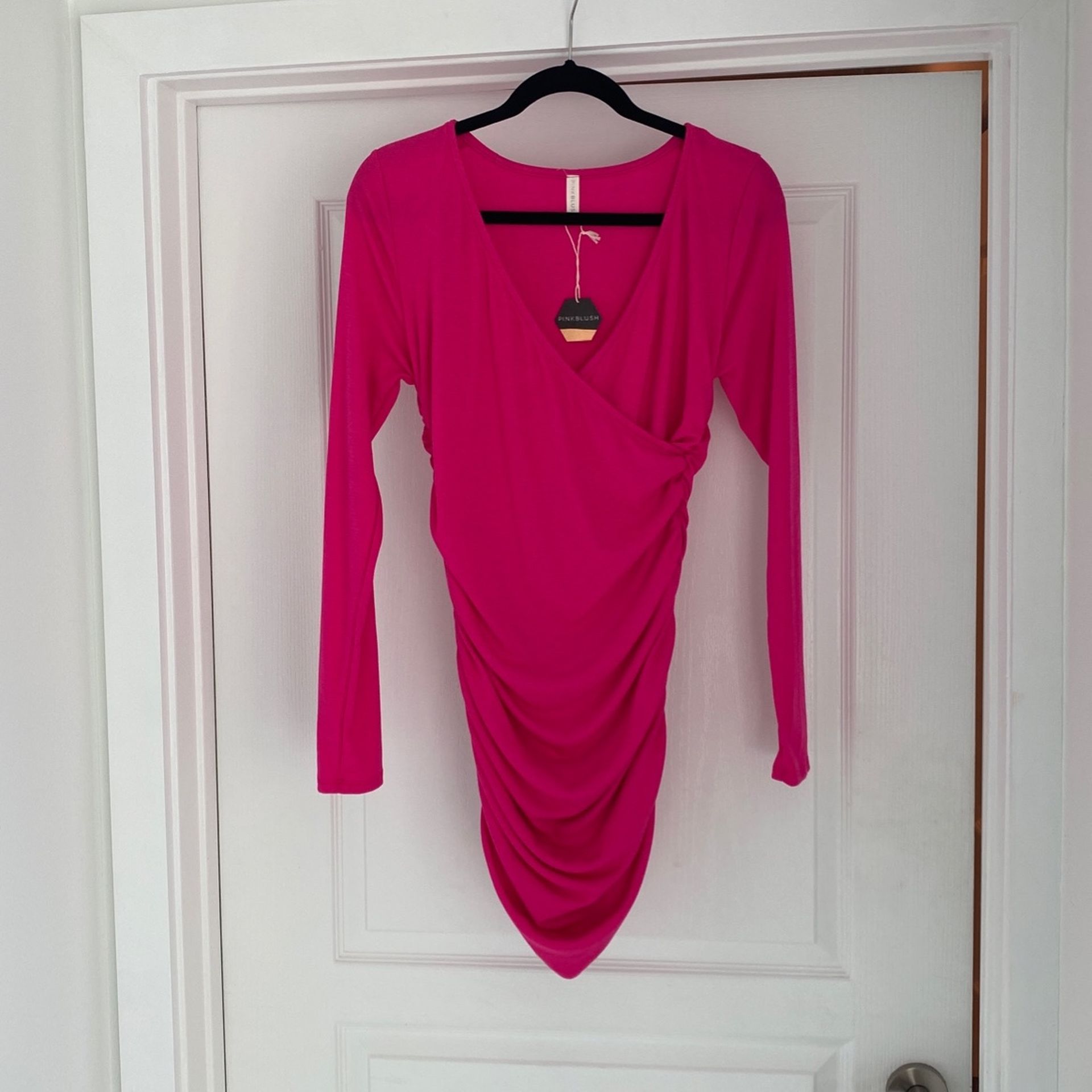 Pink Blush Maternity Dress