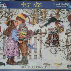White Moumtain Puzzle - First Kiss -  1,000 Pieces
