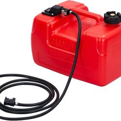 GAOMON Marine Fuel Tank, 3-Gallon Outboard Marine Portable Fuel Tank with Fuel Line, I-Shaped Handle, Easy to Carry

