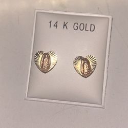 14k Gold Hearts 