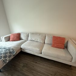 Living Spaces Aquarius Ii left arm chase sectional Sofa