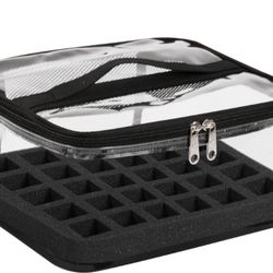 Nail polish organizer, makeup bag. Estuche para organizar esmaltes de uñas