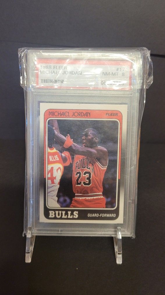 1988 Fleer Michael Jordan #17 Psa 8
