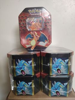 Pokémon TCG Hidden Fates Charizard GX tins