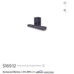 LG Soundbar And Wireless Subwoofer 