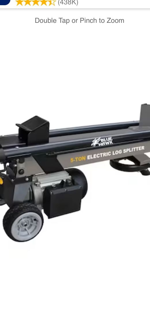 Blue Hawk 5-Ton Electric Log Splitter