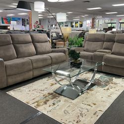 Brown Microfiber SOFA&LOVESEAT Set For Sale (we Deliver) 40% Off