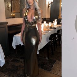 Babyboo Fashion Gold Dress New!