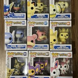 Pokémon Funko Pop Figure Lot Of 9