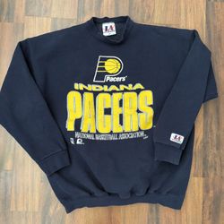 VTG 90’s Logo Athletic Indiana Pacers Crewneck Sz XL