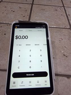 SQUARE BOX READER WITH PAPER RECEIPTS PRINTER WORK GOOD