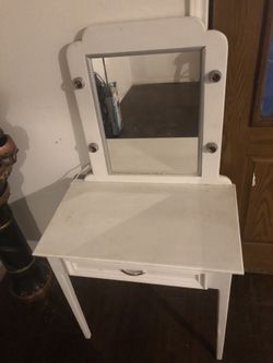White vanity