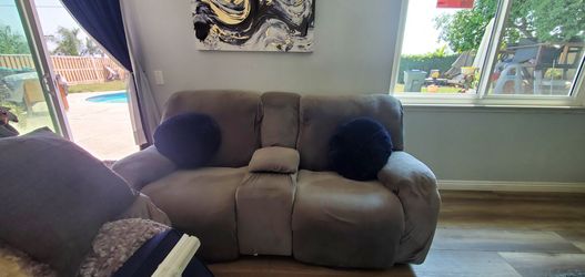 Recliner love sofa and couch