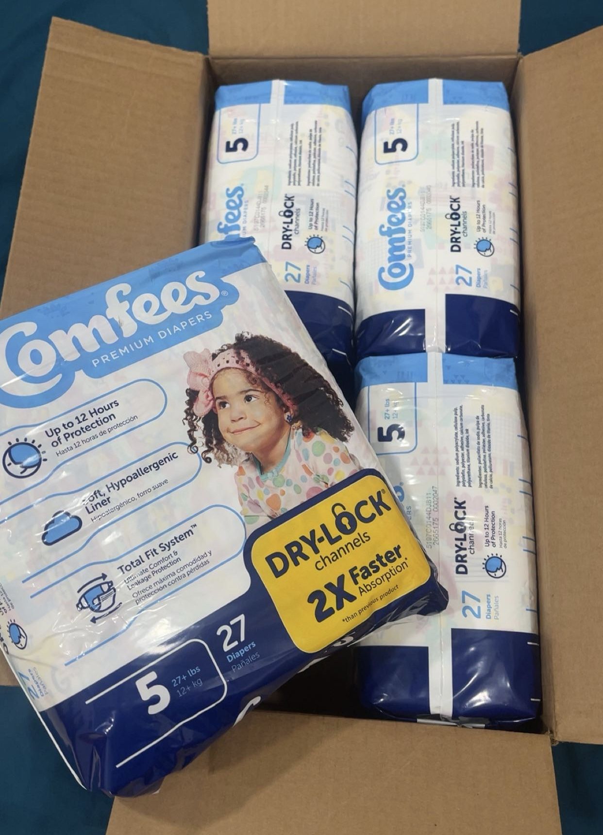 Pañales #5 $25 La Caja