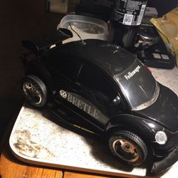 Black  Retro Vw Buggy R/c Car