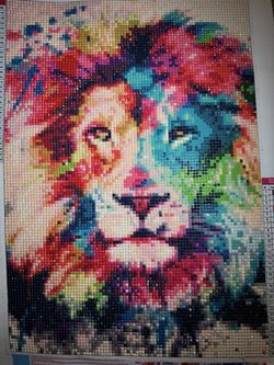 CEUHROG Lion And Cows Diamond Art 5D