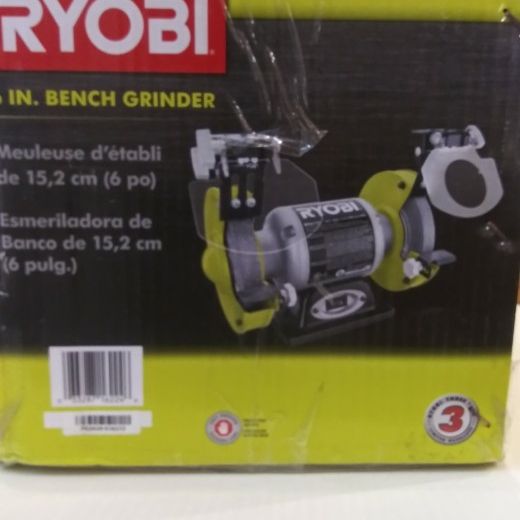 NEW IN BOX Ryobi 6 in Bench Grinder,New Products : American Fashion Style Bags On Sale