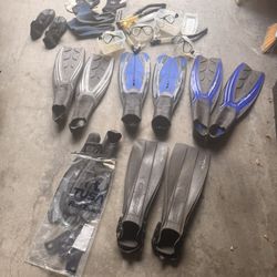 Snorkeling / Diving Gear Bundle – Cressi, Tusa, Fins, Masks, Booties
