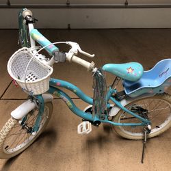 Girls Coewske Bike with Basket and Seat for Doll