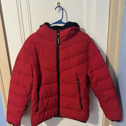 Calvin Klein jacket w/ sherpa lined hood