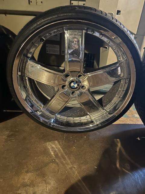 24 Inch Rims And Tires...5x112 Bolt Pattern...