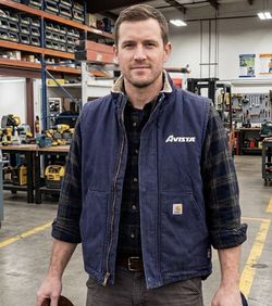 Carhartt BlueMen's Duck Sherpa Lined Vest Avista Logo Size L