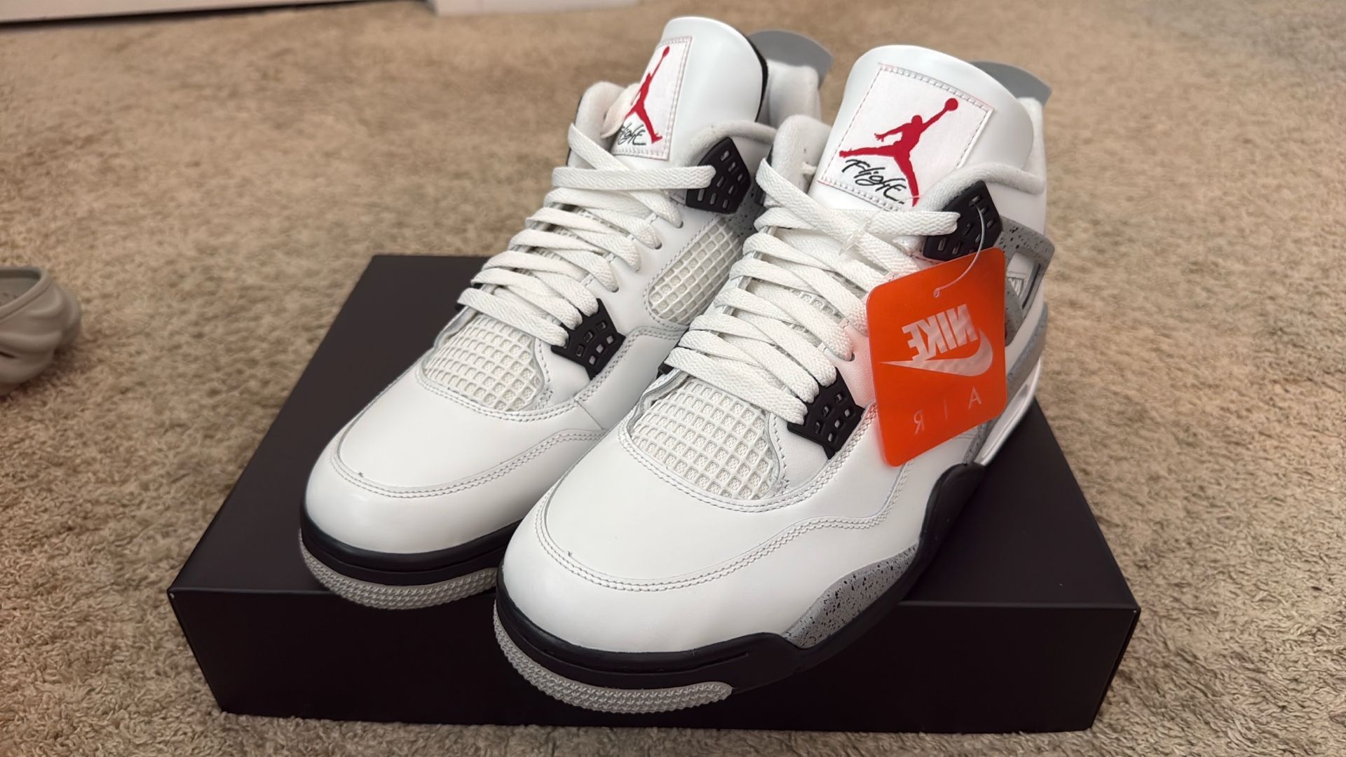 Jordan 4 Retro “White Cement” - Size 12 M